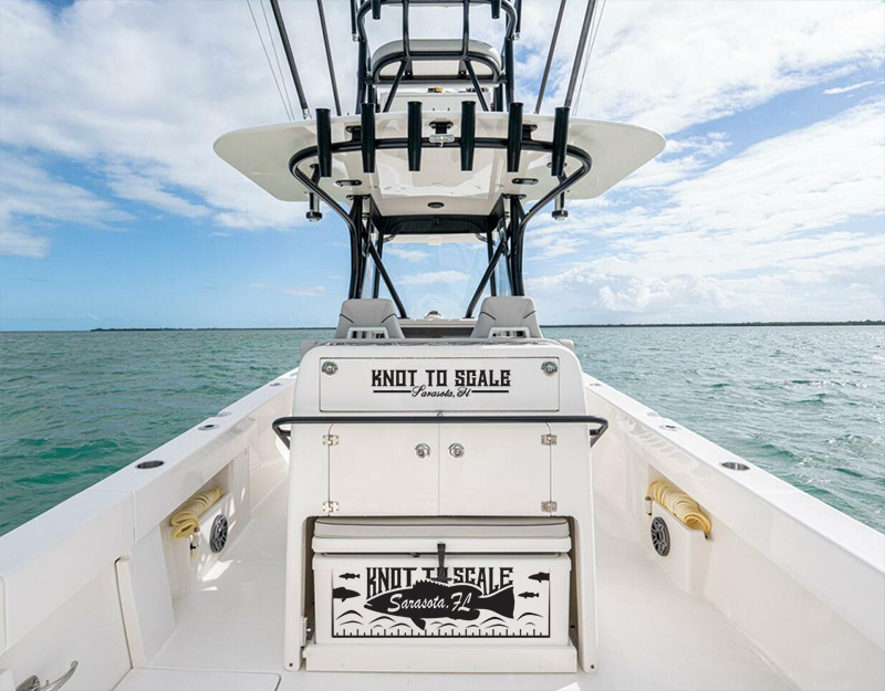 Knot to Scale boat graphics